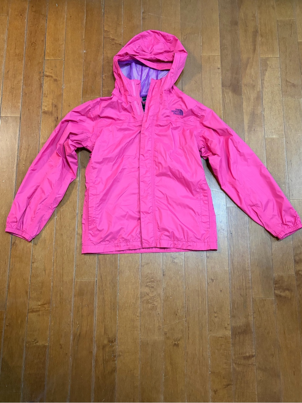 The North Face Pink Rain Jacket Girls XL (18)